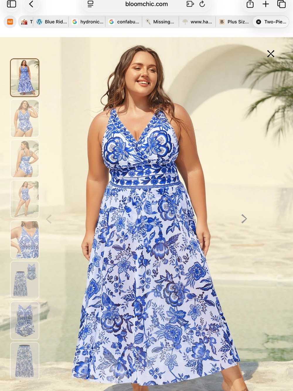 NWT swimsuit and skirt - Picture 2 of 10